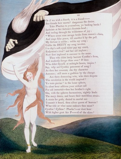 Página 46 de las Noches de los Pensamientos Nocturnos de Edward Young, c. 1797 de William Blake