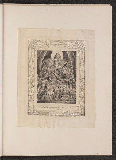 Satanás ante el trono de Dios de William Blake