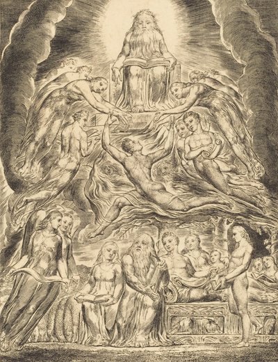 Satanás ante el Trono de Dios de William Blake