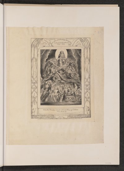 Satanás Ante el Trono de Dios, 1825 de William Blake