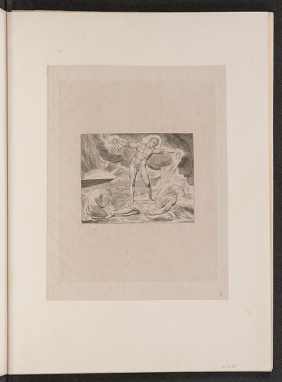 Satanás golpeando a Job con llagas de William Blake