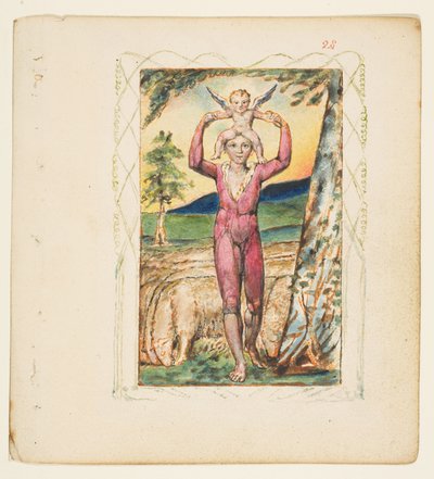 Canciones de experiencia: Portada, ca. 1825 de William Blake