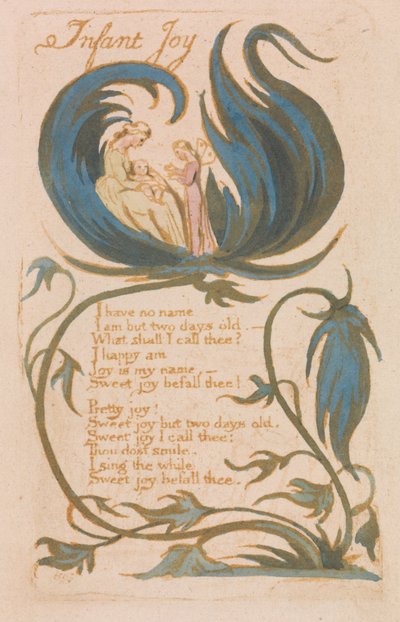 Canciones de inocencia, Placa 14, "Alegría infantil" (Bentley 25) de William Blake