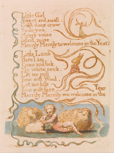 Canciones de Inocencia, Placa 26, Primavera (Bentley 23) de William Blake