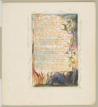 Canciones de Inocencia y de Experiencia: Un niño perdido de William Blake