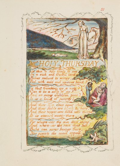 Canciones de Inocencia y de Experiencia: Jueves Santo de William Blake