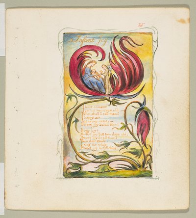 Canciones de inocencia y de experiencia: Alegría infantil, ca. 1825 de William Blake