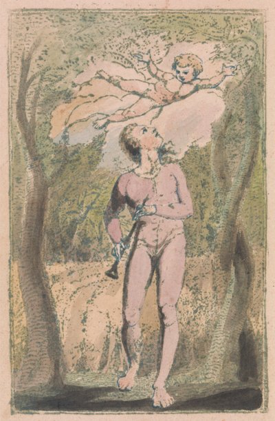 Canciones de la inocencia y de la experiencia, Lámina 1, Frontispicio de la inocencia (Bentley 2) de William Blake