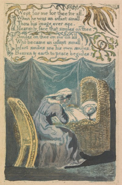 Canciones de la inocencia y de la experiencia, lámina 26, "Canción de cuna" (Bentley 16) de William Blake