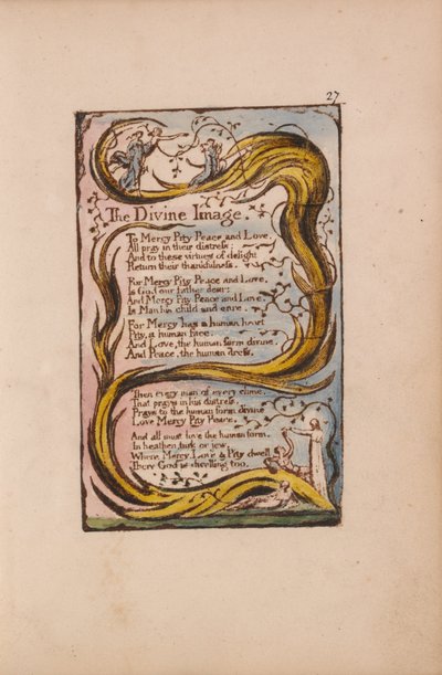 Canciones de Inocencia y de Experiencia, Placa 27, La Imagen Divina (Bentley 18) de William Blake