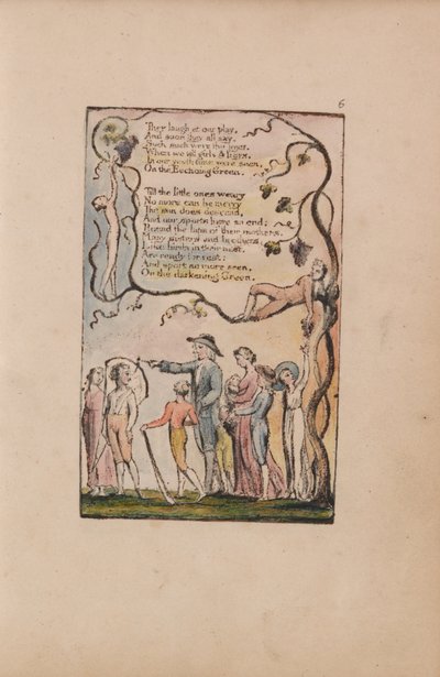 Canciones de Inocencia y de Experiencia, Lámina 6, El Verde Resonante (Bentley 7) de William Blake