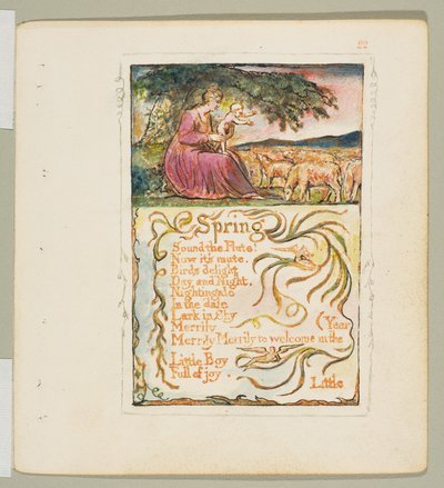 Canciones de Inocencia y de Experiencia: Primavera de William Blake