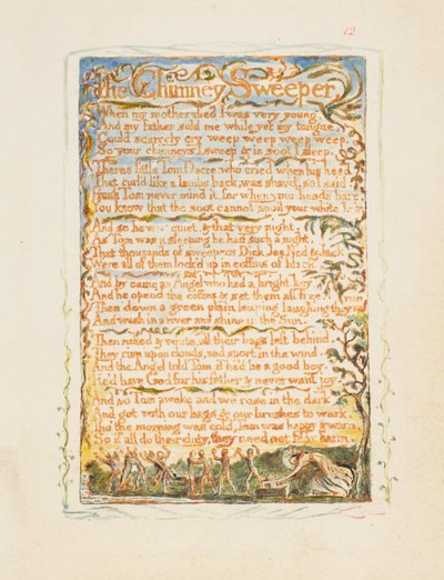 Canciones de inocencia y de experiencia: El deshollinador de William Blake