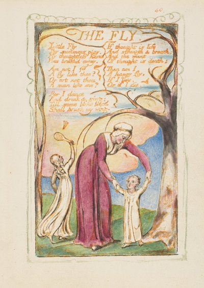 Canciones de Inocencia y de Experiencia: La Mosca, ca. 1825 de William Blake