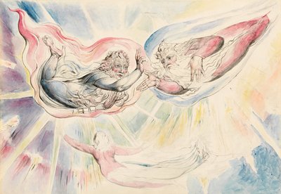 San Pedro y San Jaime con Dante y Beatriz de William Blake