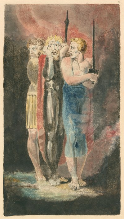 Los Acusadores de Robo, Adulterio, Asesinato y Guerra, c. 1794-1796 de William Blake