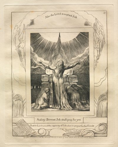 The Book of Job:  Pl. 18, And my Servant Job shall pray for you de William Blake