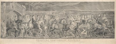 Los peregrinos de Canterbury de William Blake