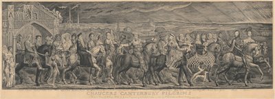 Los peregrinos de Canterbury de William Blake