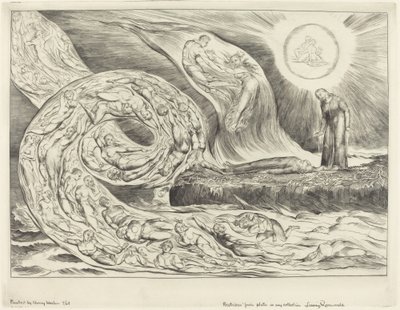 El círculo de los lujuriosos: Paolo y Francesca de William Blake