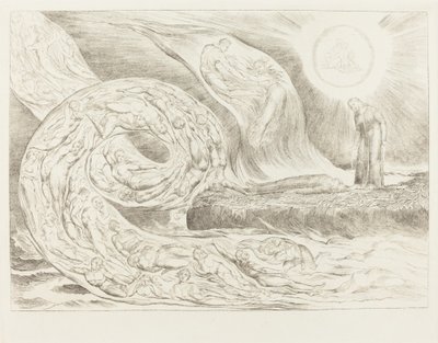 El círculo de los lujuriosos: Paolo y Francesca de William Blake