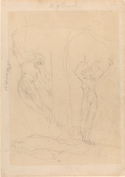 La Hija de los Hombres se Convierte en Sirena de William Blake