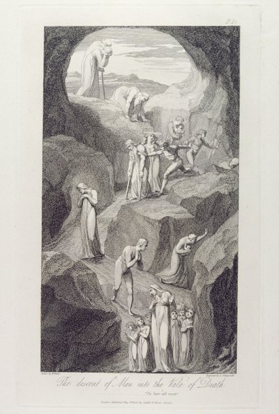 El descenso del hombre al valle de la muerte, pl.8, ilustración de 