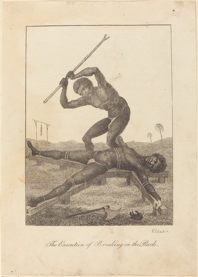 La ejecución de romper en la rueda de William Blake