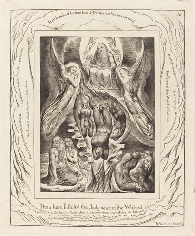 La caída de Satanás de William Blake