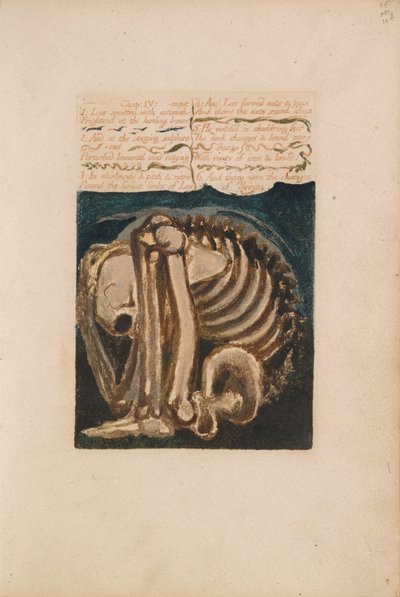 El Primer Libro de Urizen, Placa 12, Los Golpeado con Asombro (Bentley 8) de William Blake