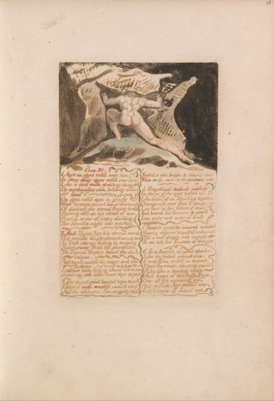 El Primer Libro de Urizen, Lámina 13, Capítulo IV de William Blake