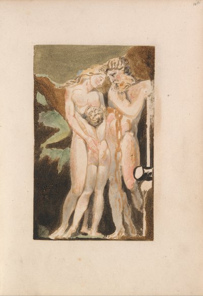 El primer libro de Urizen, Placa 18 (Bentley 21) de William Blake