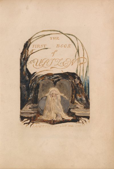 El primer libro de Urizen, Placa 1 de William Blake
