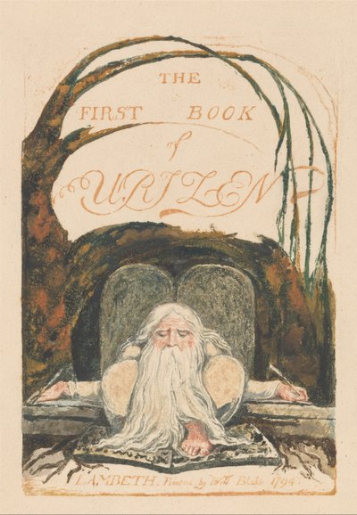 El primer libro de Urizen, lámina 1, El primer libro de Urizen. (Bentley 1) de William Blake