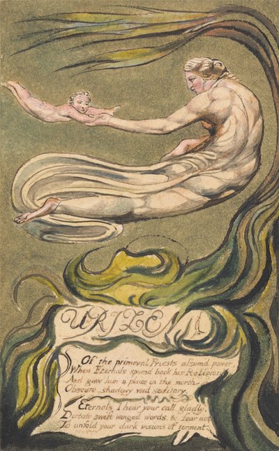 Primer Libro de Urizen, Lámina 2(b), "Preludio" (Bentley 2b) de William Blake