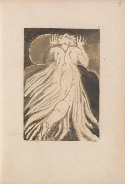 El Primer Libro de Urizen, Lámina 28 (Bentley 27) de William Blake
