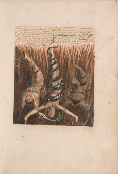 El Primer Libro de Urizen, Placa 9, Como las estrellas están separadas de la Tierra... (Bentley 6) de William Blake