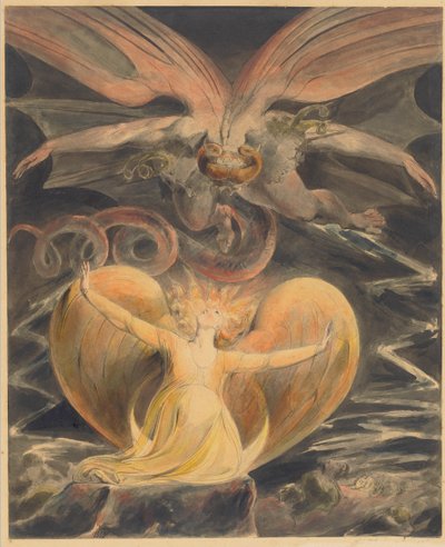 El gran dragón rojo y la mujer vestida con el sol de William Blake