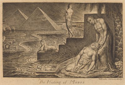 El escondite de Moisés de William Blake