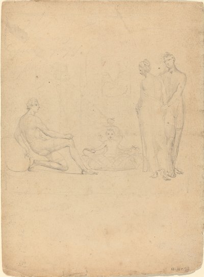 El infante Hércules estrangulando a las serpientes de William Blake