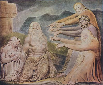El hombre justo y recto es objeto de burla, c1825, 1947 de William Blake