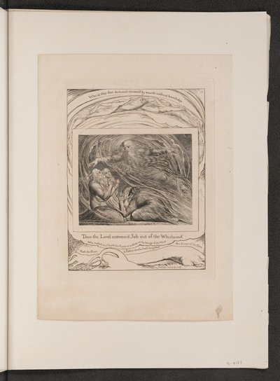 El Señor respondiendo a Job desde el torbellino de William Blake