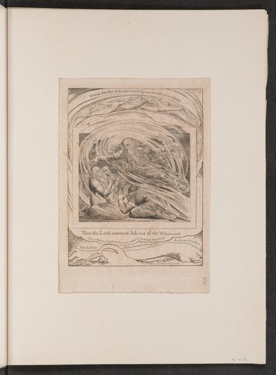 El Señor respondiendo a Job desde el torbellino de William Blake
