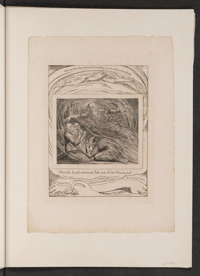 El Señor respondiendo a Job desde el torbellino de William Blake