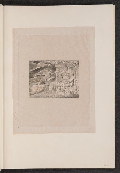 Los mensajeros le cuentan a Job sus desgracias de William Blake