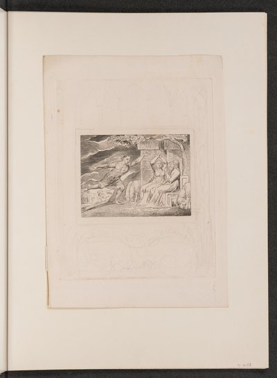 Los mensajeros le cuentan a Job sus desgracias de William Blake