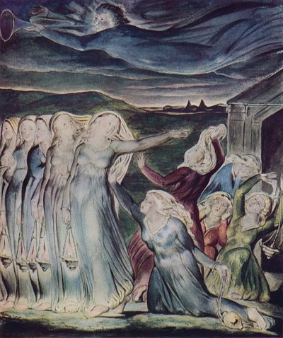 La Parábola de las Vírgenes Prudentes y Necias, c1800 de William Blake