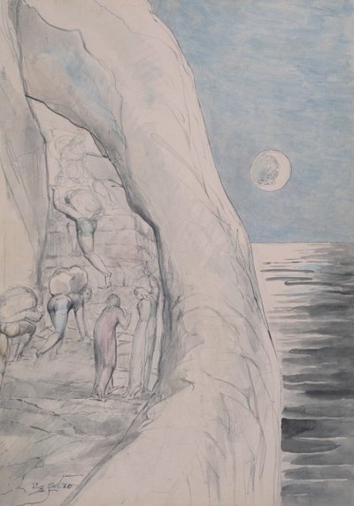 Los orgullosos bajo sus enormes cargas 1824-27 de William Blake