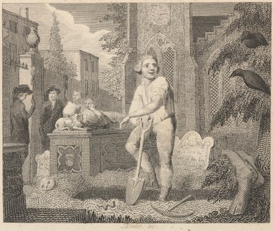 Los Cuervos, el Sexton y la Lombriz de Tierra de William Blake