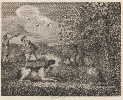 El perro y la perdiz de William Blake